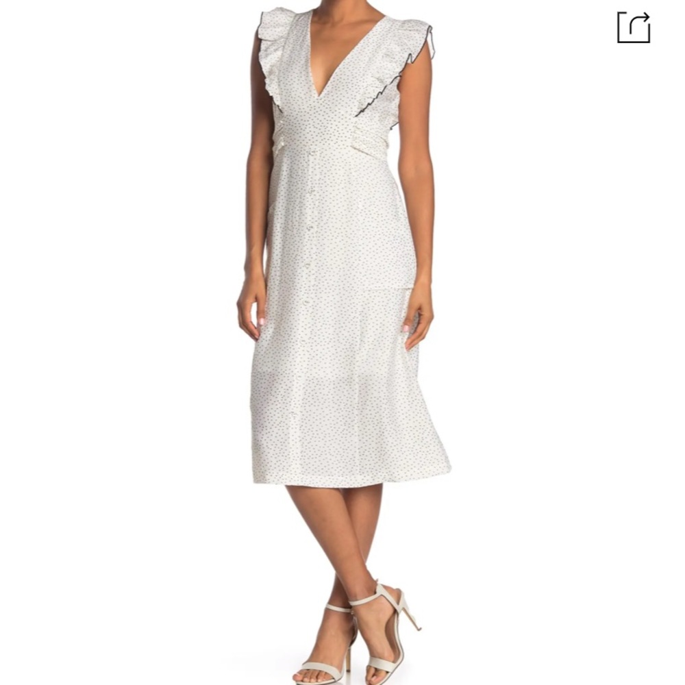 Estrella Ruffle Midi Dress